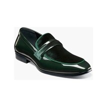 Stacy Adams Spratley Moc Toe Saddle Slip On Dress Shoes Green 25686-300 image 3