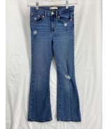 Levis 726 Flare Kids Girl Size 10 Denim Blue Jeans 24x23.5 Distressed De... - €16,41 EUR