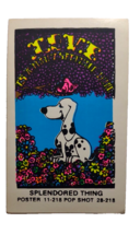 Psychedelic Mod Hippy Art Vintage SPLENDORED Pop Shot Sticker Tom Gatz Dog 1960s - £34.76 GBP