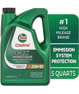 High Mileage Motor Oil 20W-50 Synthetic Vehicle Life Extend Castrol GTX ... - $44.50
