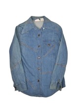 Vintage 80s Gamin Denim Jacket Womens S Western Rockabilly Style Lightwe... - £26.50 GBP