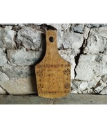 Antique Primitive Cutting Board, Rustic Bread Board of 19th. - $64.41 CAD