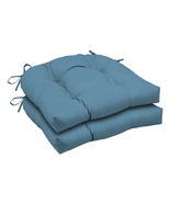 Outdoor Wicker Chair Cushion, 2 Pack 18 X 20, French Blue Texture - €68,41 EUR