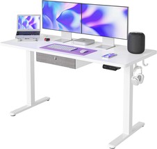 Fezibo Standing Desk With Drawer, Adjustable Height Electric Stand Up Desk, 55 X - £214.12 GBP