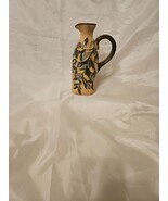 Vintage Hand Painted Olio Pitcher Certified International Ceramic Olive Oil - $516.52 MXN