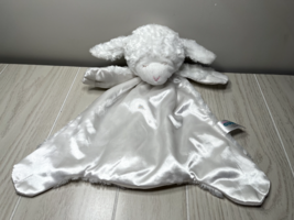 Baby Gund Winky Huggybuddy white satin plush sheep lamb security blanket lovey - £8.15 GBP