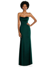 After Six 6859..Strapless Princess Line Lux Charmeuse Gown...Evergreen...Size 8 - £73.95 GBP