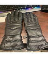 Men Motorcycle Leather Gloves Gauntlet Size Medium - $10.92