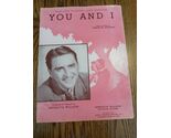 You And I Sheet Music Meredith Willson - $25.80 CAD