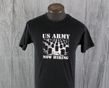 Vintage Graphic T-shirt - US Army Now Hiring Protest Shirt - Men&#39;s Small - £38.37 GBP