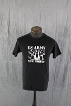 Vintage Graphic T-shirt - US Army Now Hiring Protest Shirt - Men&#39;s Small - £38.44 GBP