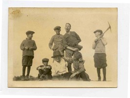 Vintage Photo of Children, One Kid has a Pick Axe  - £9.64 GBP