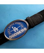 Los Angeles Dodgers 2024 World Series Champions Epoxy Belt Buckle &amp; Blac... - $37.91 CAD