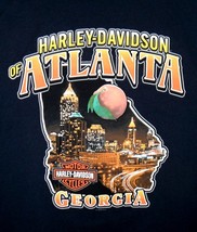 Harley Davidson 3XL mens Short Sleeve Black T-Shirt - ATLANTA, GEORGIA - £14.26 GBP