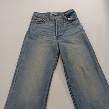 Levi's Ribcage Straight Women's Blue Cotton Blend Button Fly Jeans Size (26×26) image 11