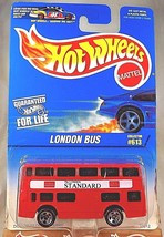 1996 Hot Wheels Blue/White Card #613 LONDON BUS Red -The London Standard w/5 Sp - £7.82 GBP