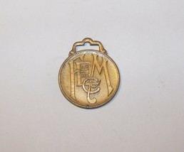 c1930 VINTAGE FOUNDRY MACHINE EXHIBITION EXPO CO WATCH KEY FOB MEDAL BADGE - $34.64