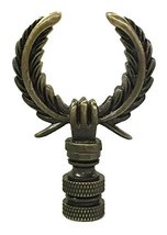 Royal Designs Laurel Wreath Lamp 2.75&quot; Lamp Finial for Lamp Shade, Antique Brass - £19.89 GBP+