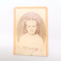 Antique Photograph Little Girl Portrait JC Batchelder Nashua NH - £7.41 GBP