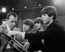 Paul McCartney John Lennon show Ed Sullivan The Beatles guitar 8x10 photo - £7.79 GBP