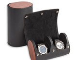 Bey Berk Radford Two Watch Case in Black Leather - $107.95