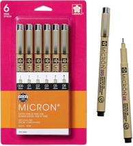Sakura Pigma Micron Fineliner Pens - Archival Black Ink Pens - Pens For,... - €14,42 EUR