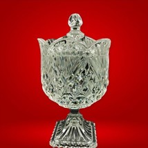 Shannon 24 Lead Crystal Pineapple Pedestal Candy Dish Lid Boxed Valentine Gift - £22.15 GBP