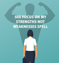 50x FULL COVEN FOCUS ON MY STRENGTHS NOT WEAKNESSES MAGICK Witch Cassia4  image 2