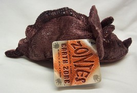 Russ Zonies Tyrone The Triceratops Dinosaur 7" Bean Bag Stuffed Animal Toy New - $16.34