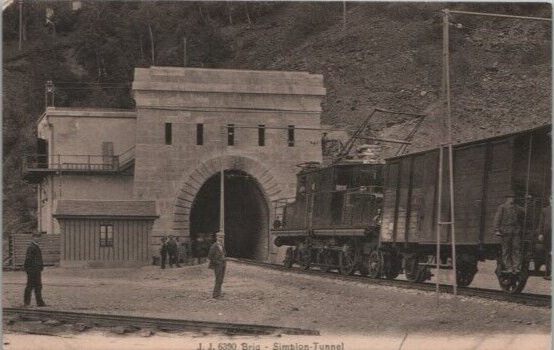 Primary image for Postcard Brique Entree du tunnel du Simplon Railroad Electric Switzerland