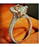 Strahlender Diamant-Damen-Verlobungsring mit 3,35 Karat, massivem... - £197.46 GBP