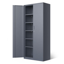 DNA MOTORING Metal Storage Cabinet, 71&#39;&#39; Locking Cabinet with 5 Adjustable Shelv - $611.96