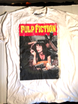 Pulp Fiction Medium White Tee Shirt Cotton EUC M - £19.57 GBP