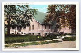 Postcard M. E. Church Port Washington Long Island New York Tichnor Bros. - £5.01 GBP