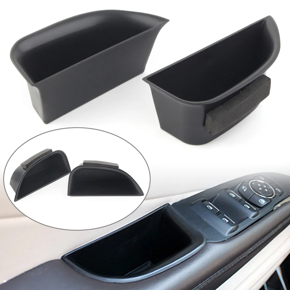 2PCS Black Car Front Door Storage Box Organizer Container Holder For Lincoln MKZ - £19.85 GBP