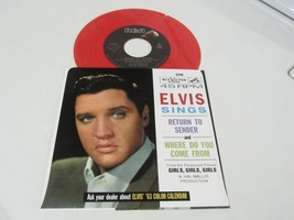Elvis Presley  45  &amp; Picture Sleeve   Return To Sender   RCA  Red Vinyl - £19.52 GBP