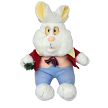 16&quot; Vintage Disney White Rabbit Alice In Wonderland Stuffed Animal Plush Toy - £37.20 GBP