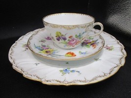 Richard Klemm Dresden pattern cup, saucer, plate Germany Original [95k] - £74.00 GBP