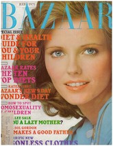 1975 July Harper&#39;s Bazaar Vintage Fashion Magazine Cheryl Tiegs Parenting 1970s - £34.89 GBP