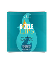 Sizzle Lips Warming Gel Single Use Packet - Blueberry Ice Pop - £12.19 GBP