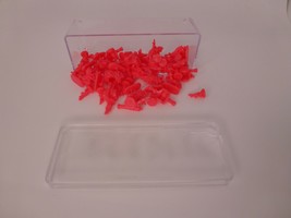 1993 Risk Board Game Replacement Army Pieces Red 59 Army Pieces + Case (Cracked) - £8.75 GBP