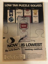 1987 Now Cigarettes Print Ad Advertisement pa22 - £5.47 GBP