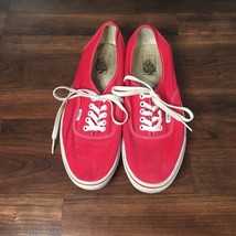 Vans Old School Sneaker Low Shoes Red White TC7H Lace Up Low Top 11.5 M - £17.98 GBP