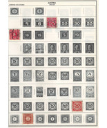 AUSTRIA 1894-1922 Very Fine Used Stamps Hinged on List. - $1.11