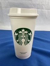 Starbucks Reusable Coffee Tea Cup Tumbler Lid Grande Travel 16 oz Plasti... - $10.88