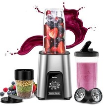 Blender Personal Smoothie Shakes Juicer VEWIOR 1000W 11 Pc w Cups Lids - £43.08 GBP