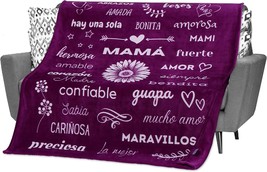 Say I Love You To Mom With A Special Throw Blanket In Spanish With The Help Of - $39.96