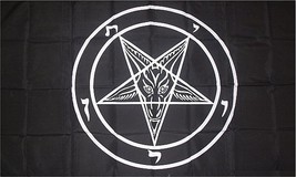 Satan Star Black Flag - 3x5 Ft - £15.72 GBP