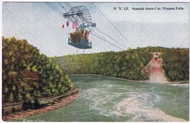 Postcard Spanish Aerocar Over Great Whirlpool Niagara Falls New York - £2.28 GBP