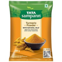 Tata Sampann Turmeric Haldi Powder with Natural Oils 100 g, Free Ship - $10.44